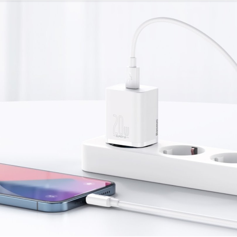 Baseus CCSUP-B02 Super Si Quick Nabíjačka USB-C 20W White