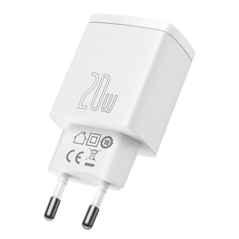 Baseus CCXJ-B02 Compact Quick Nabíjačka USB/USB-C 20W White