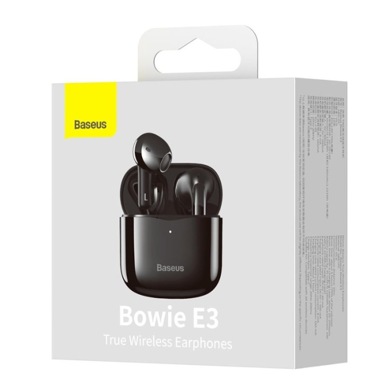 Baseus NGTW080001 Bowie E3 Bezdrôtové Slúchadlá Black