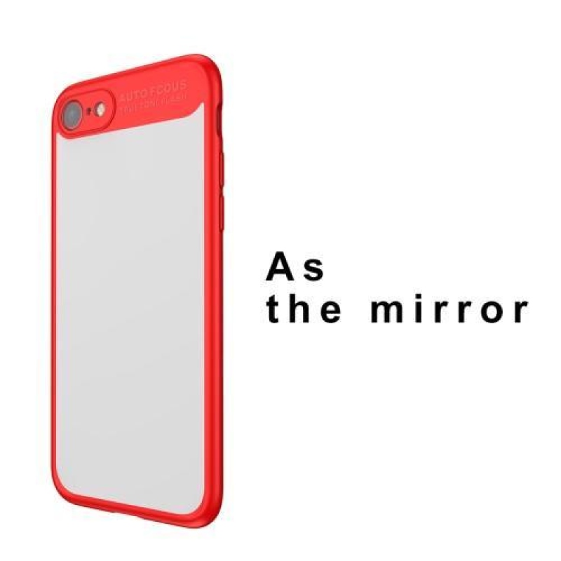 Bass zrkadlový slim gélový obal naiPhone 7 a iPhone 8 - červený