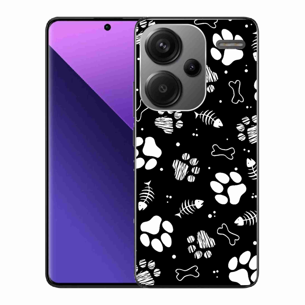 Gélový kryt mmCase na Xiaomi Redmi Note 13 Pro+ 5G - psie labky