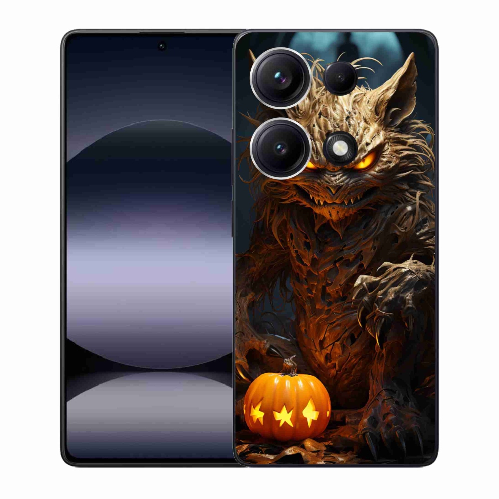 Gélový kryt mmCase na Xiaomi Redmi Note 14S - halloweenska príšera