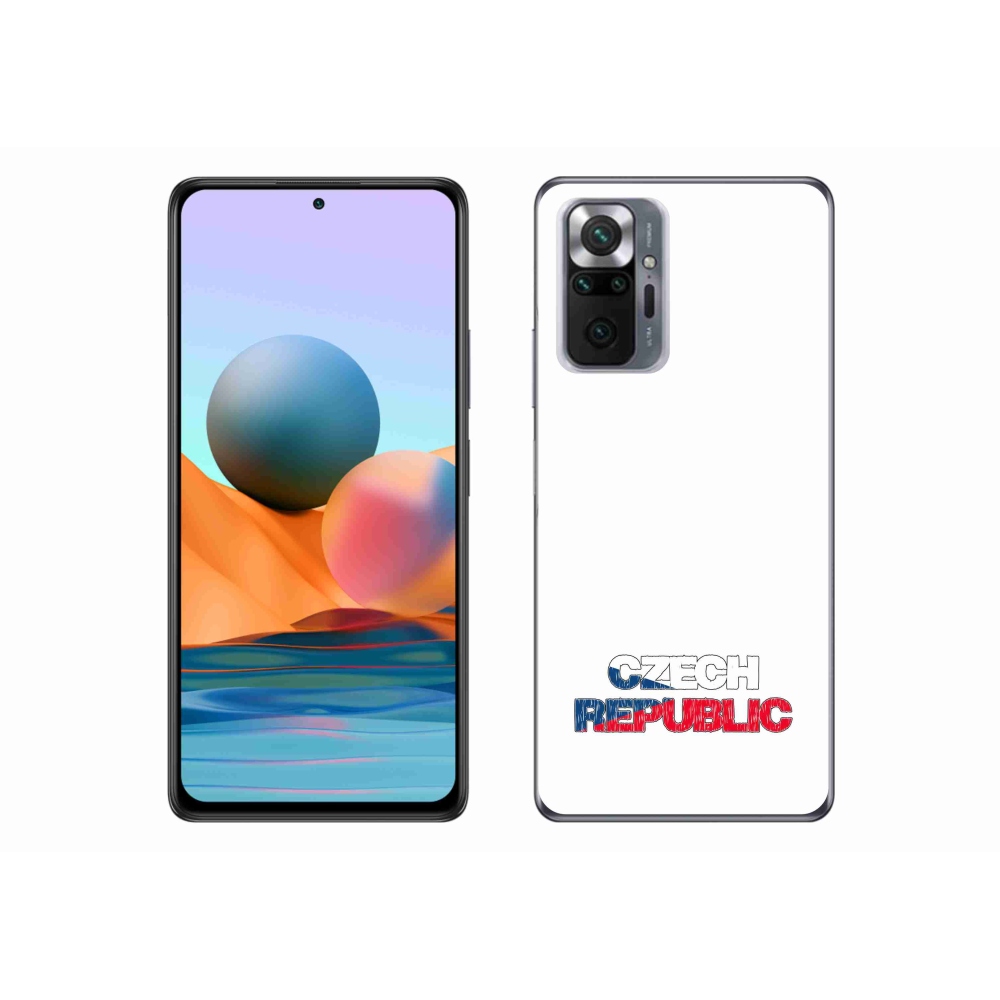 Gélový kryt mmCase na Xiaomi Redmi Note 10 Pro - Czech Republic biele pozadie