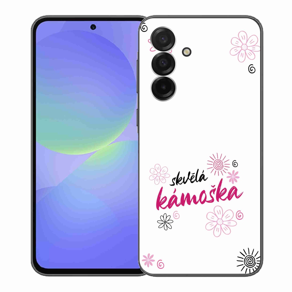 Gélový kryt mmCase na Samsung Galaxy A36 5G - skvelá kamoška biele pozadie