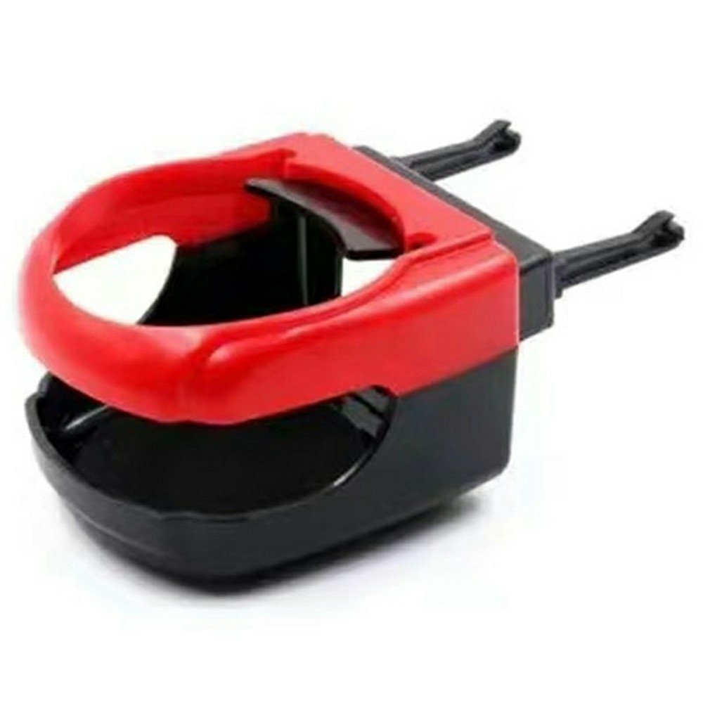 Držiak nápojov do auta na mriežku ventilácie - červený