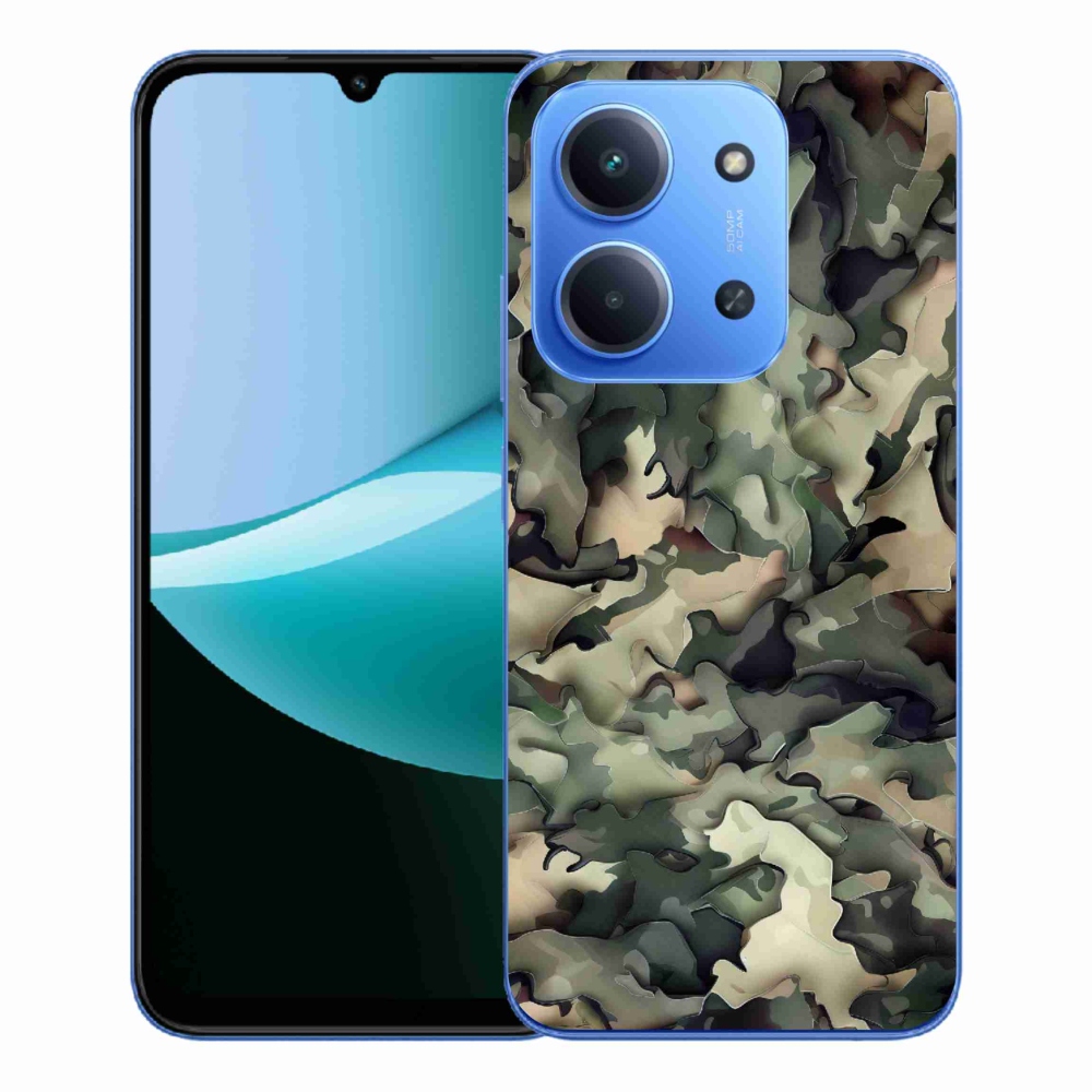Gélový kryt mmCase na Xiaomi Redmi 15C 4G/5G (173mm) - maskáčový vzor 9
