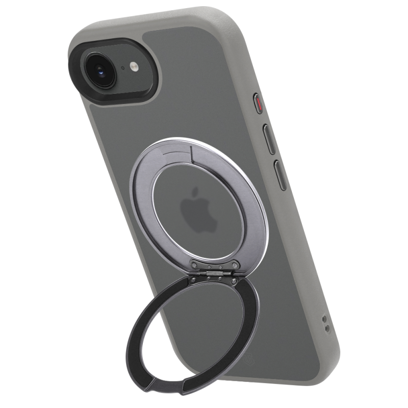 Tactical MagForce Hyperstand – puzdro pre Apple iPhone 16e/17e, svetlošedé