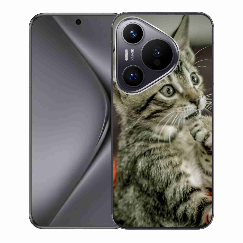 Gélový kryt mmCase na Huawei Pura 70 - roztomilá mačka