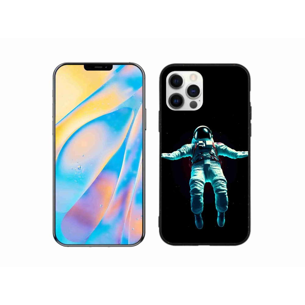 Gélový kryt mmCase na iPhone 12 - kozmonaut