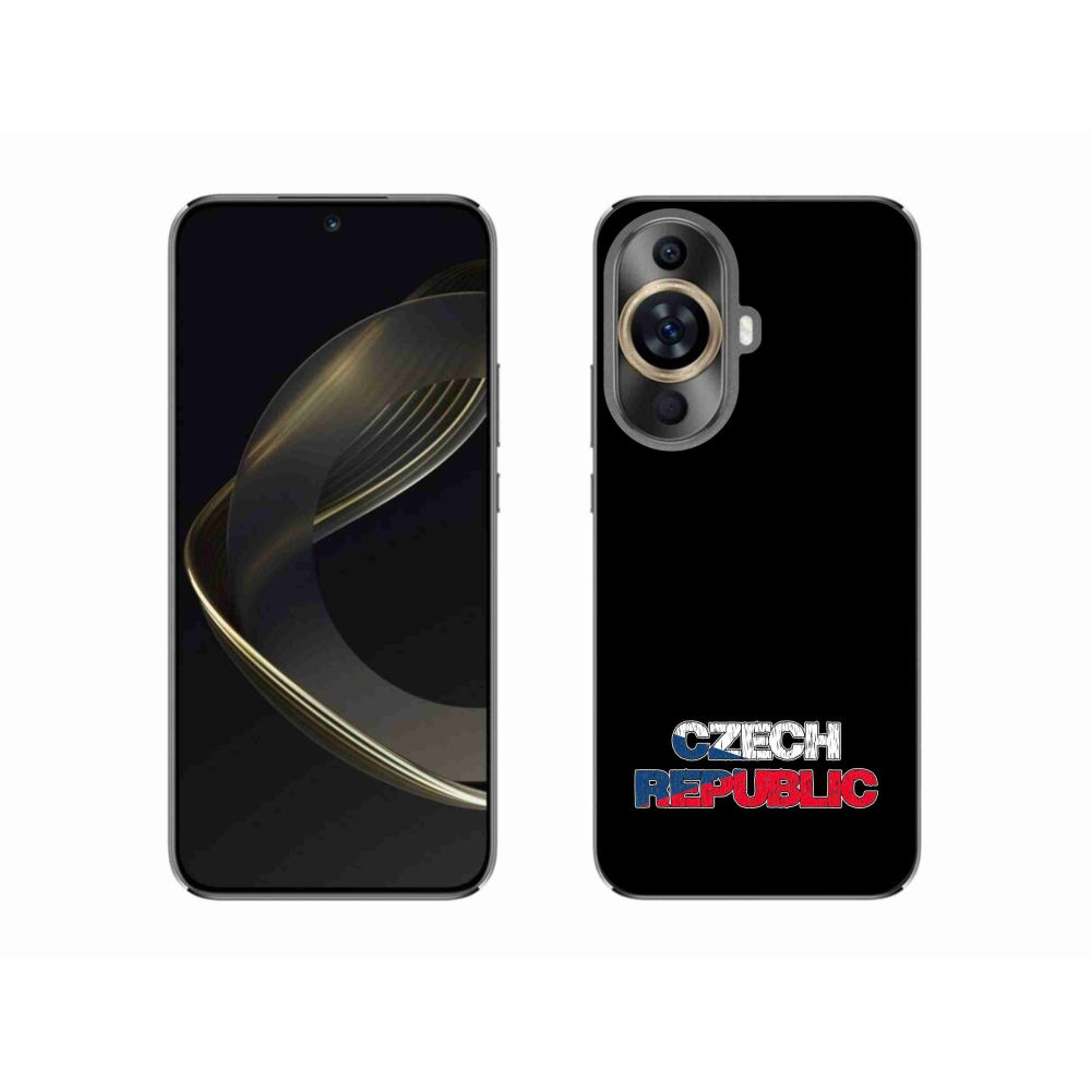 Gélový kryt mmCase na Huawei Nova 11 - Czech Republic čierne pozadie
