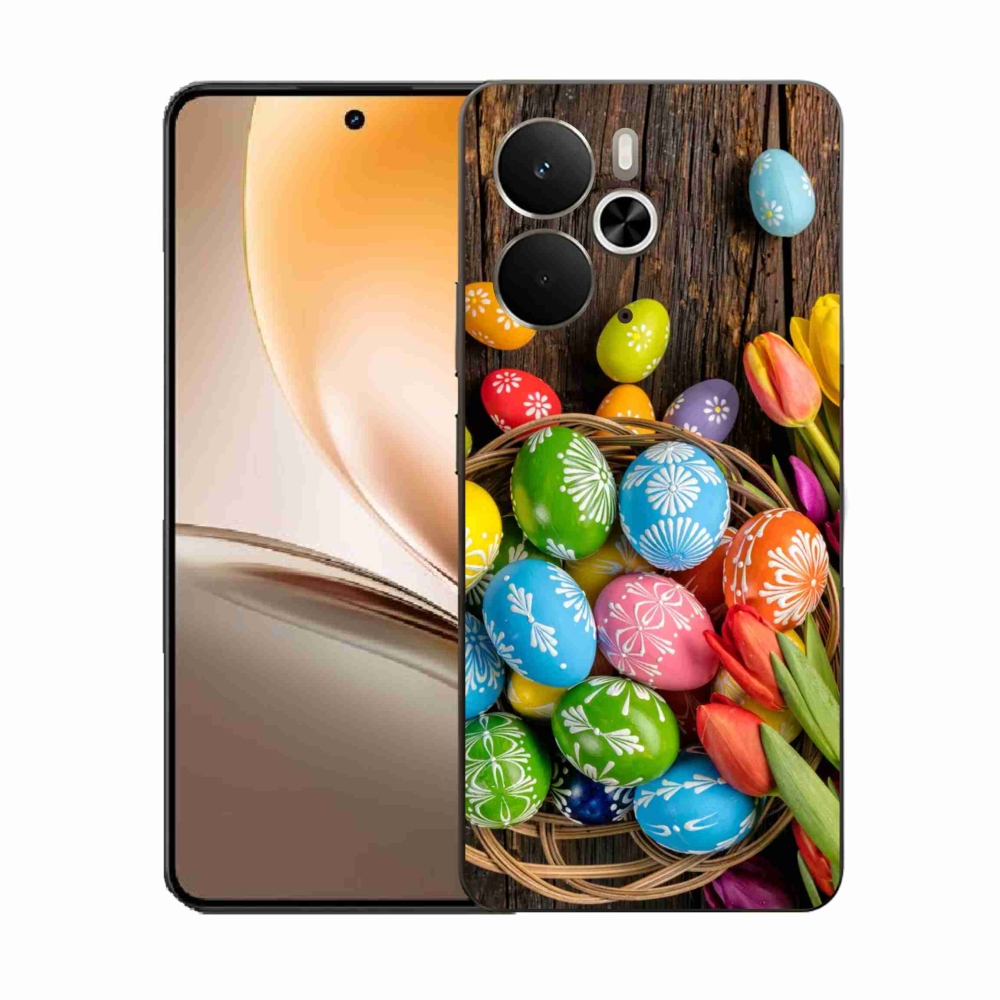 Gélový kryt mmCase na Realme 14 5G - veľkonočné vajíčka