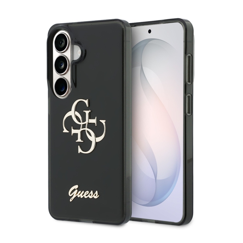 Guess IML 4G Script Metal Logo Zadný kryt pre Samsung Galaxy 26 Black