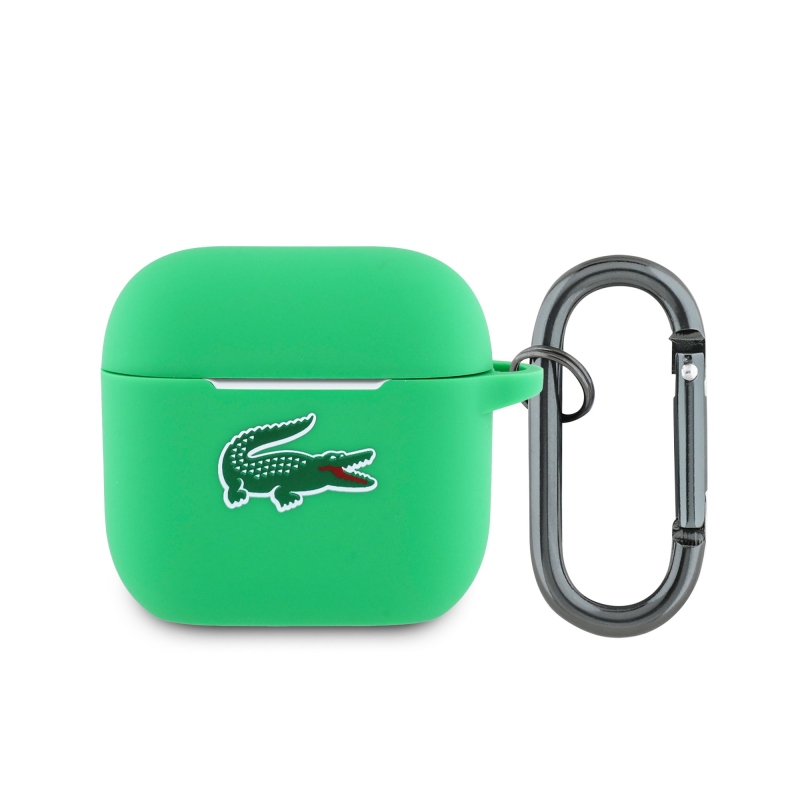 Lacoste Liquid Silicone Croc Logo Case pre AirPods 4 Green