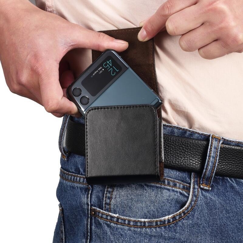 Belt púzdro na opasok pre mobilný telefón Huawei P50 Pocket/Samsung Galaxy Z Flip3 5G