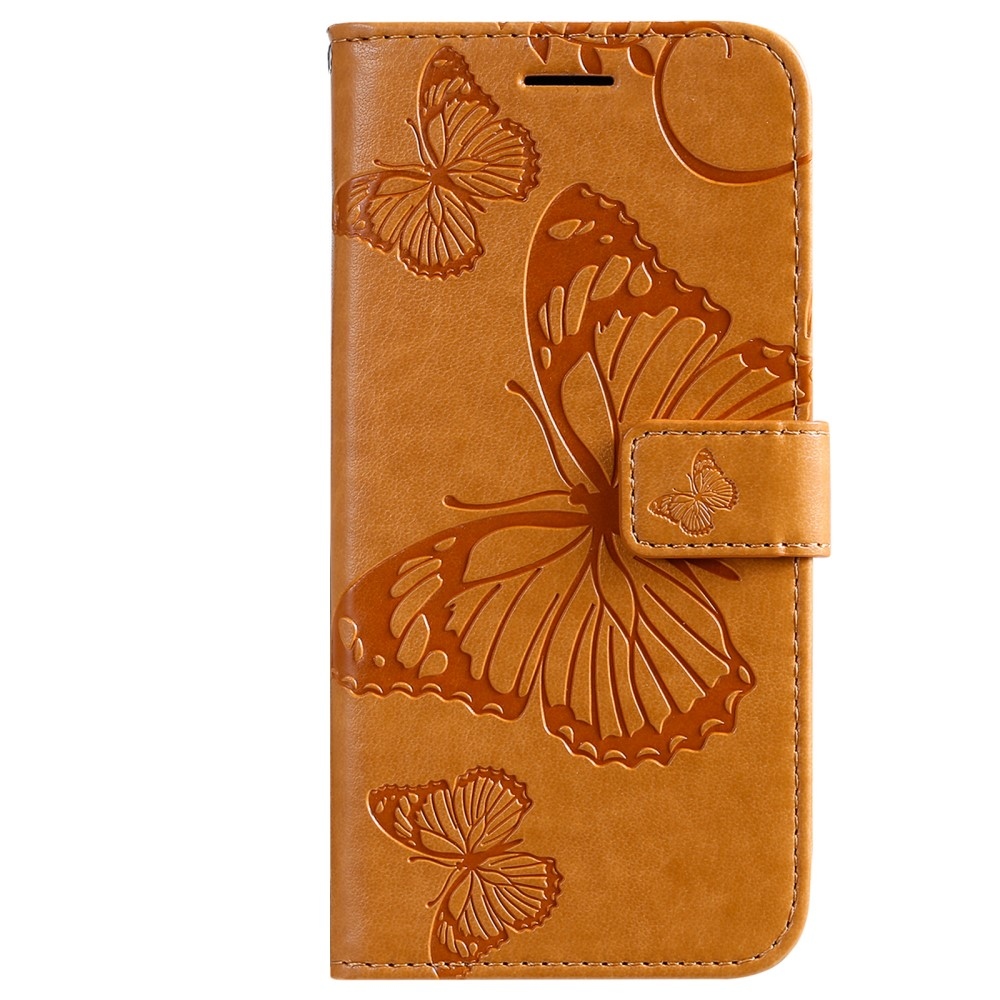 Big Buttefly knižkové púzdro na Samsung Galaxy A13 5G/A04s - žlté