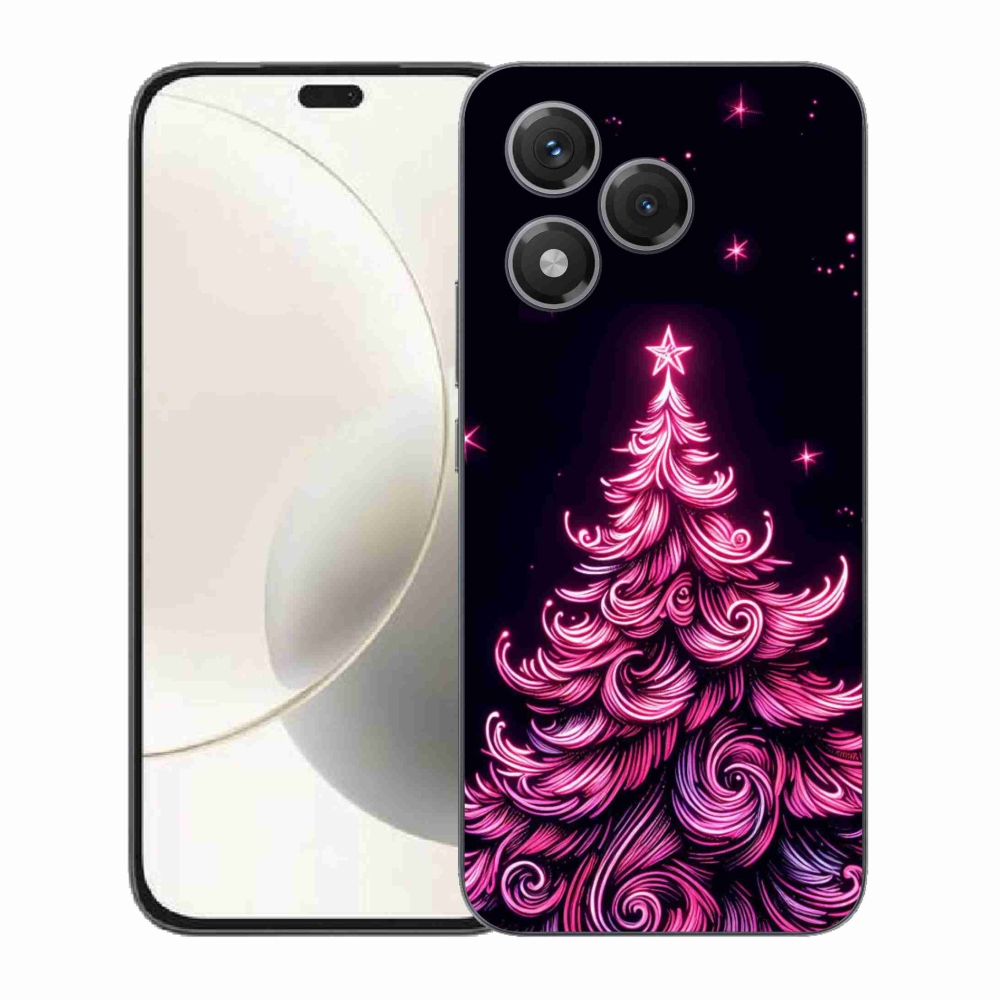 Gélový kryt mmCase na Honor 400 Lite - neónový vianočný stromček 2