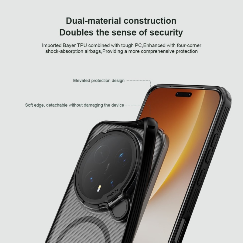 Nillkin CamShield Prop Magnetic Zadný Kryt pre Honor Magic 8 Pre Transparent Black