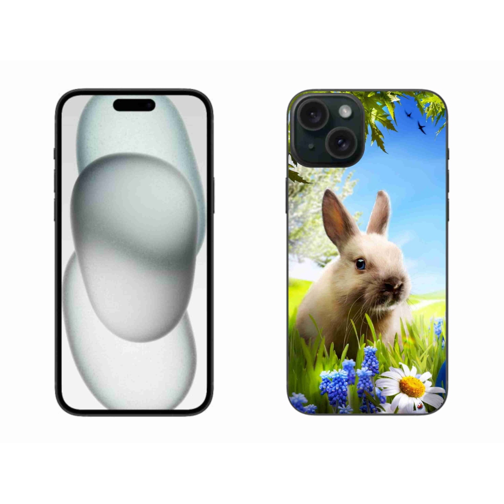 Gélový kryt mmCase na iPhone 15 Plus - zajačik