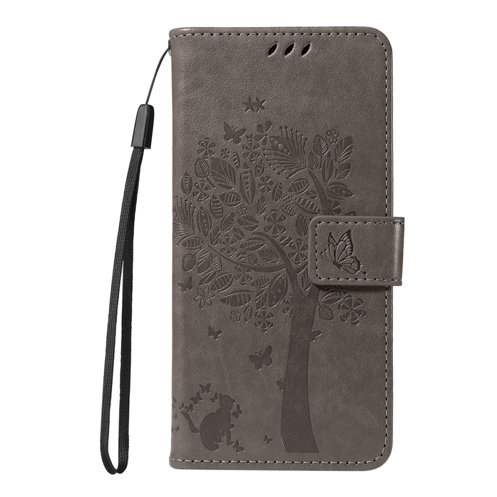 Trees knižkové púzdro na Xiaomi Redmi 15C 4G/5G (173mm) - šedé