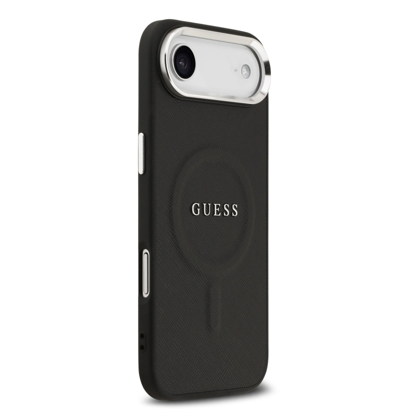 Guess PU Saffiano MagSafe zadný kryt pre iPhone Air Black