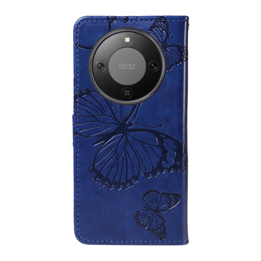 Big Butterfly knižkové puzdro na Honor Magic 8 Lite 5G - modré