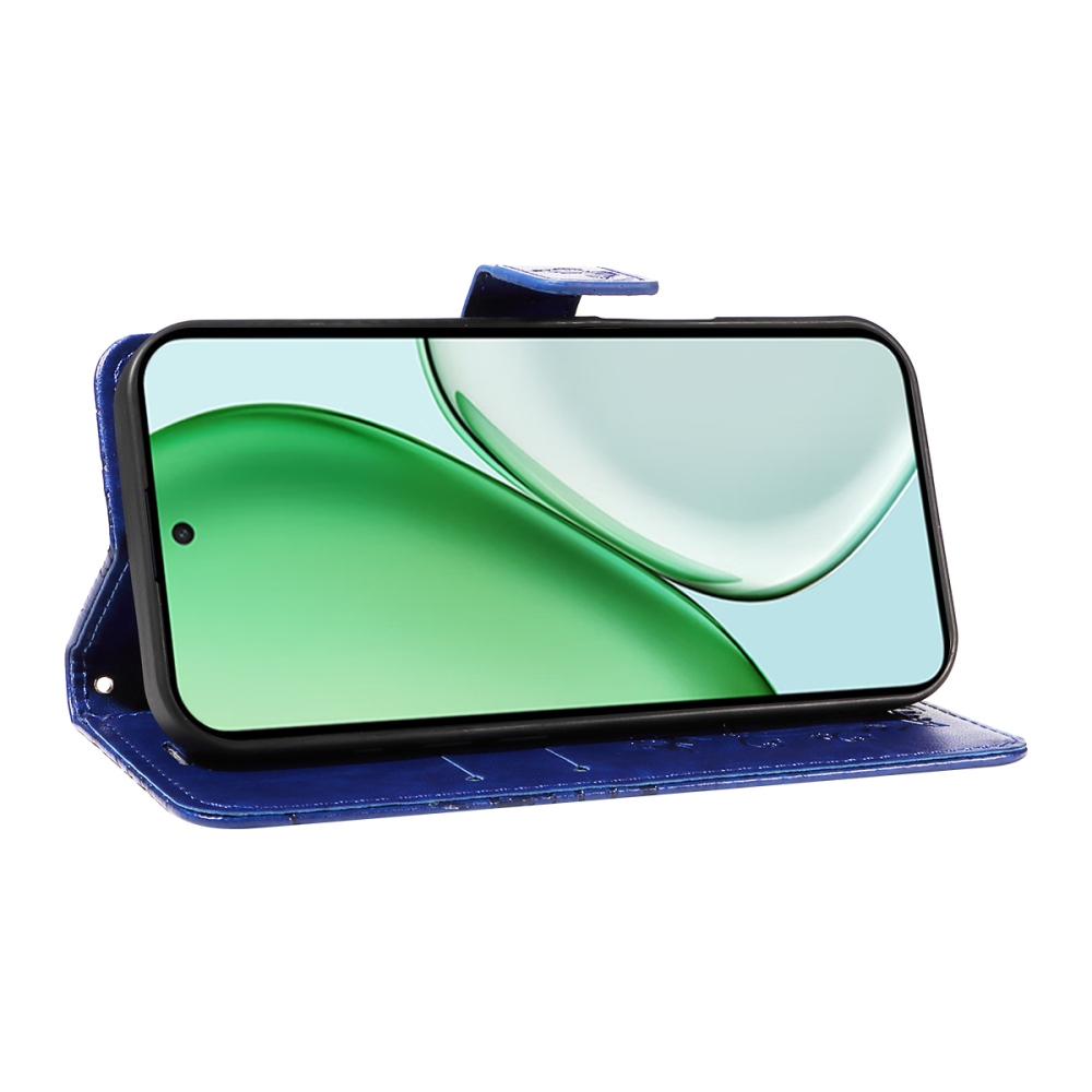 Big Butterfly knižkové puzdro na Honor Magic 8 Lite 5G - modré