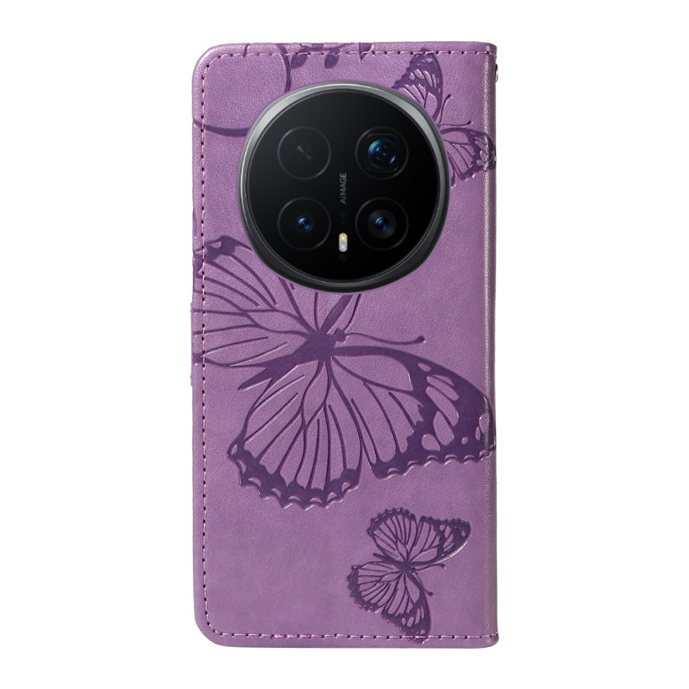 Big Butterfly knižkové puzdro na Honor Magic 8 Pro 5G - fialové