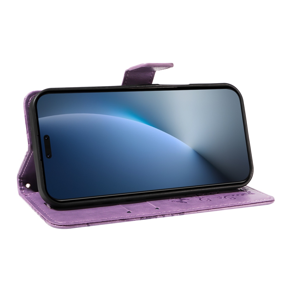 Big Butterfly knižkové puzdro na Honor Magic 8 Pro 5G - fialové