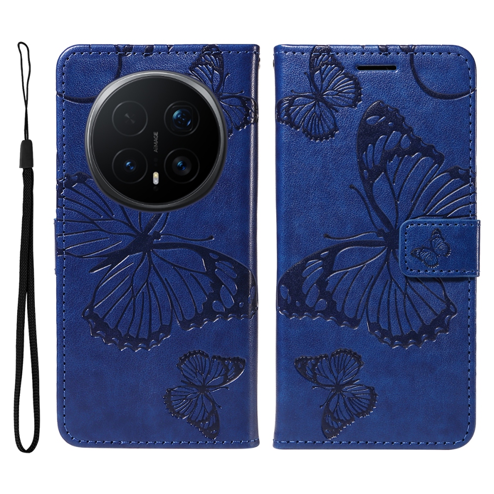 Big Butterfly knižkové puzdro na Honor Magic 8 Pro 5G - modré