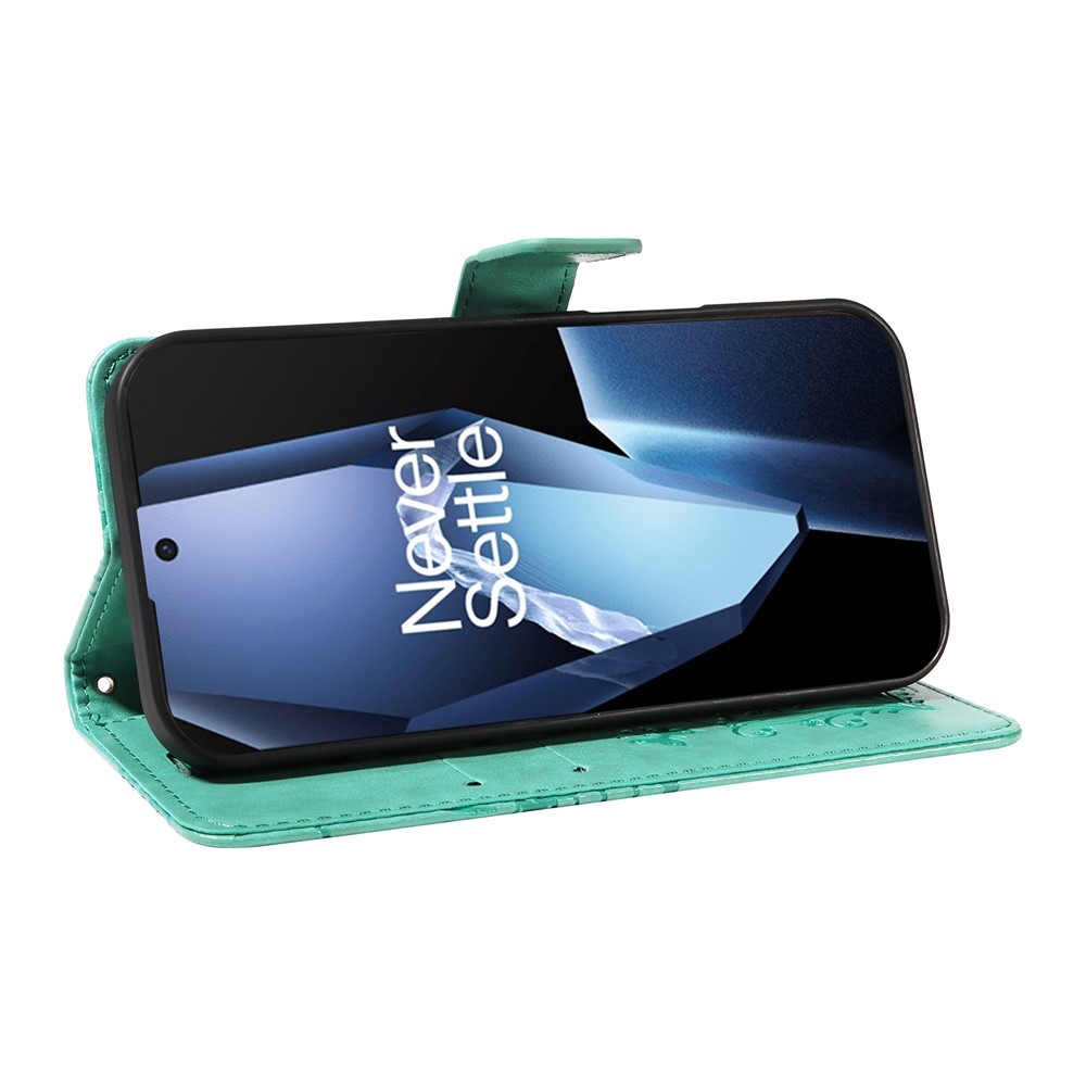 Big Butterfly knižkové puzdro na OnePlus 13R 5G - modrozelené