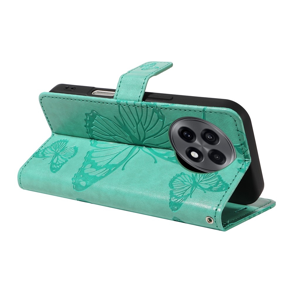 Big Butterfly knižkové puzdro na OnePlus 13R 5G - modrozelené