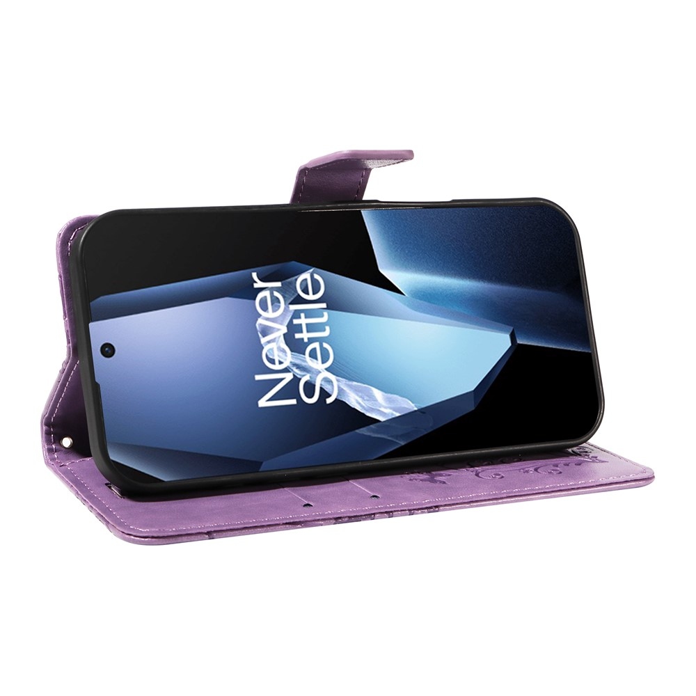 Big Butterfly knižkové puzdro na OnePlus 13R 5G - svetlofialové