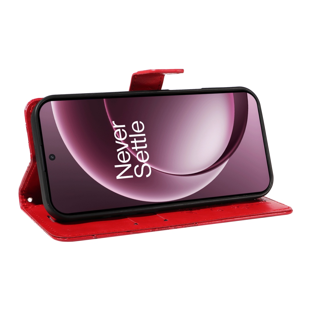 Big Butterfly knižkové puzdro na OnePlus 15 5G - červené