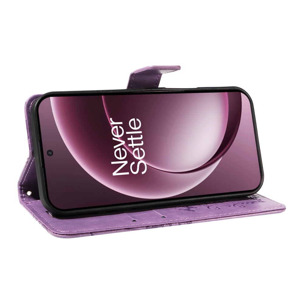 Big Butterfly knižkové puzdro na OnePlus 15 5G - svetlofialové