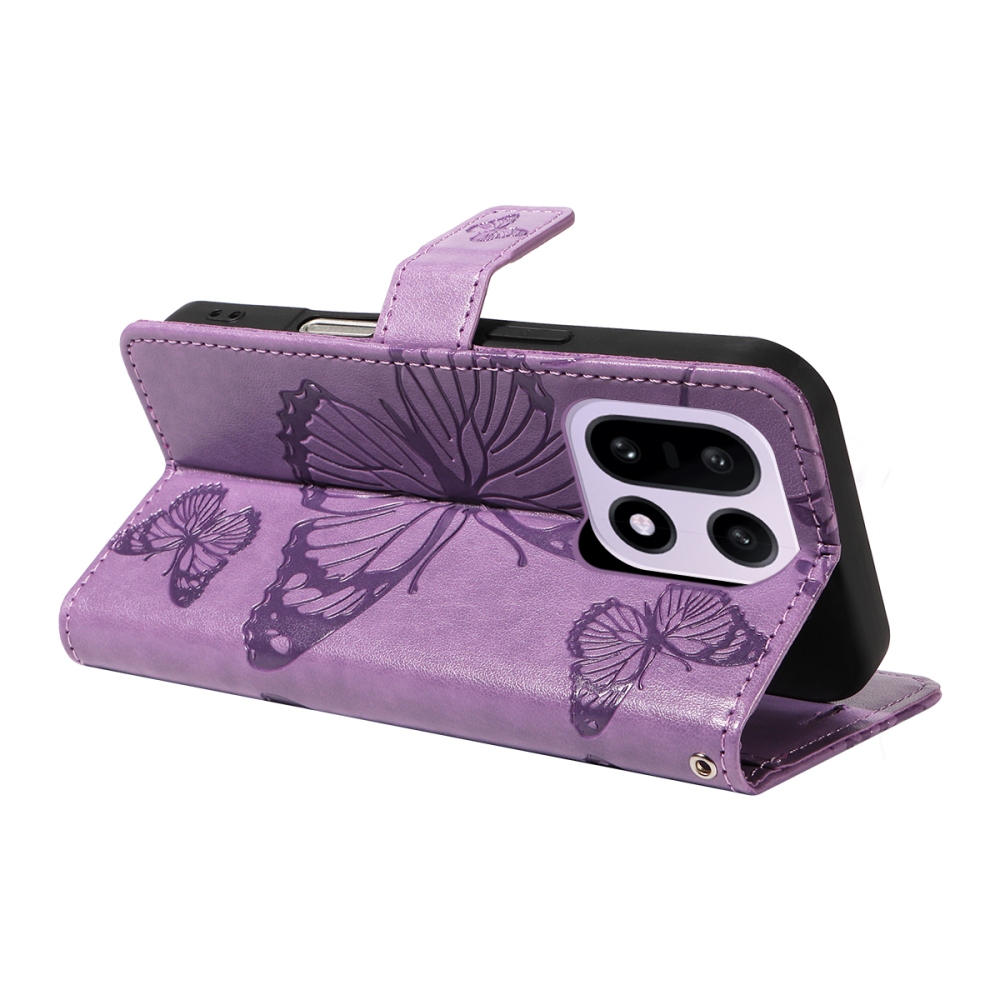 Big Butterfly knižkové puzdro na OnePlus 15 5G - svetlofialové