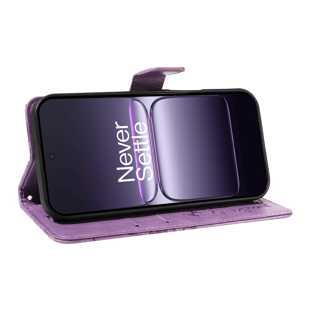 Big Butterfly knižkové púzdro na OnePlus Nord CE5 5G - fialové