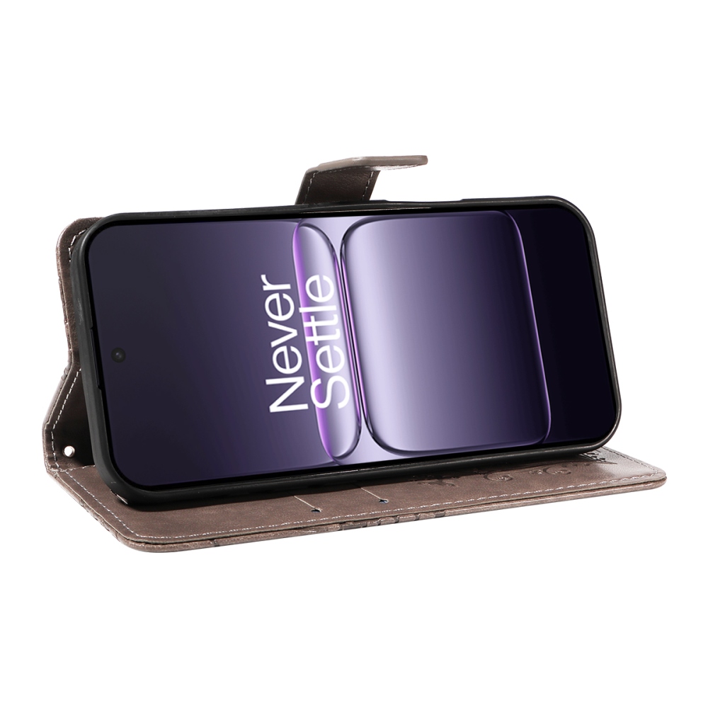 Big Butterfly knižkové púzdro na OnePlus Nord CE5 5G - šedé