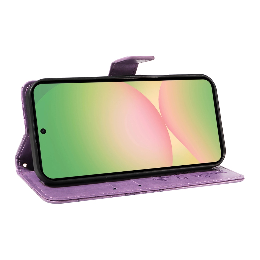 Big Butterfly knižkové púzdro na Samsung Galaxy A57 5G - fialové