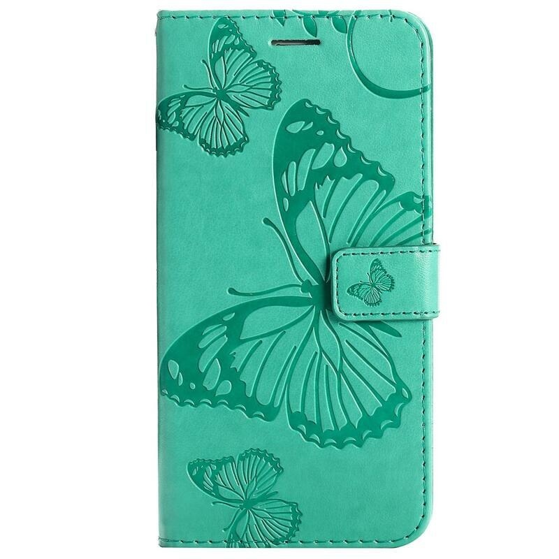 Big Butterfly knižkové puzdro na Xiaomi Redmi 10A - modrozelené