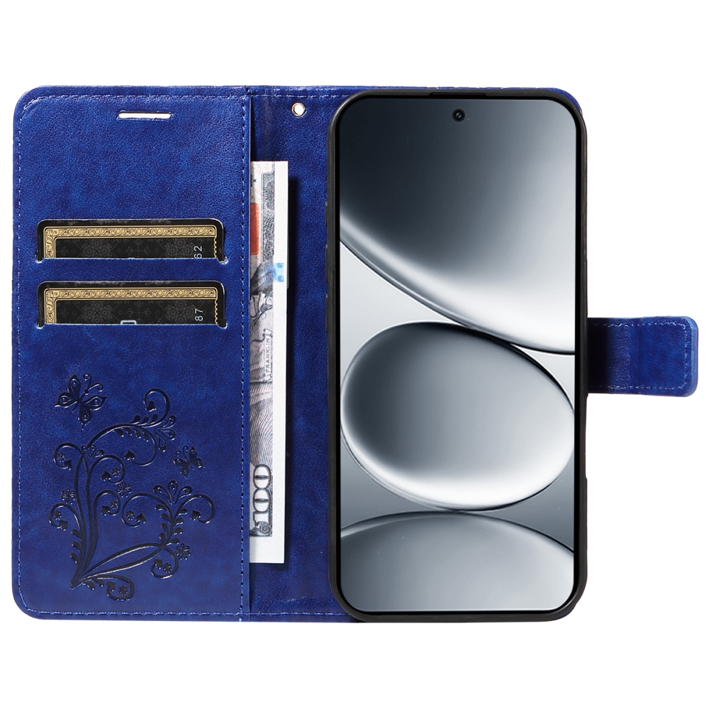 Big Butterfly knižkové púzdro na Xiaomi Redmi Note 15 Pro 5G - modré