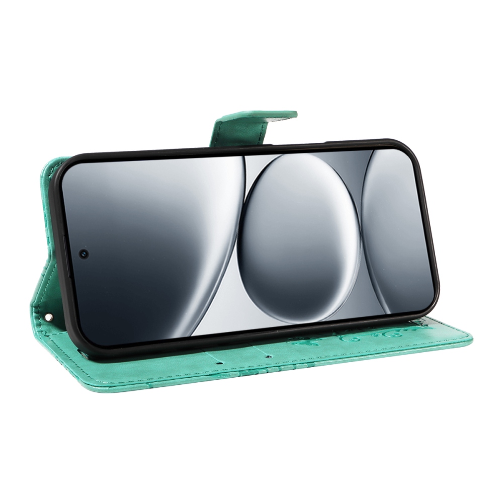 Big Butterfly knižkové puzdro na Xiaomi Redmi Note 15 Pro 5G - modrozelené