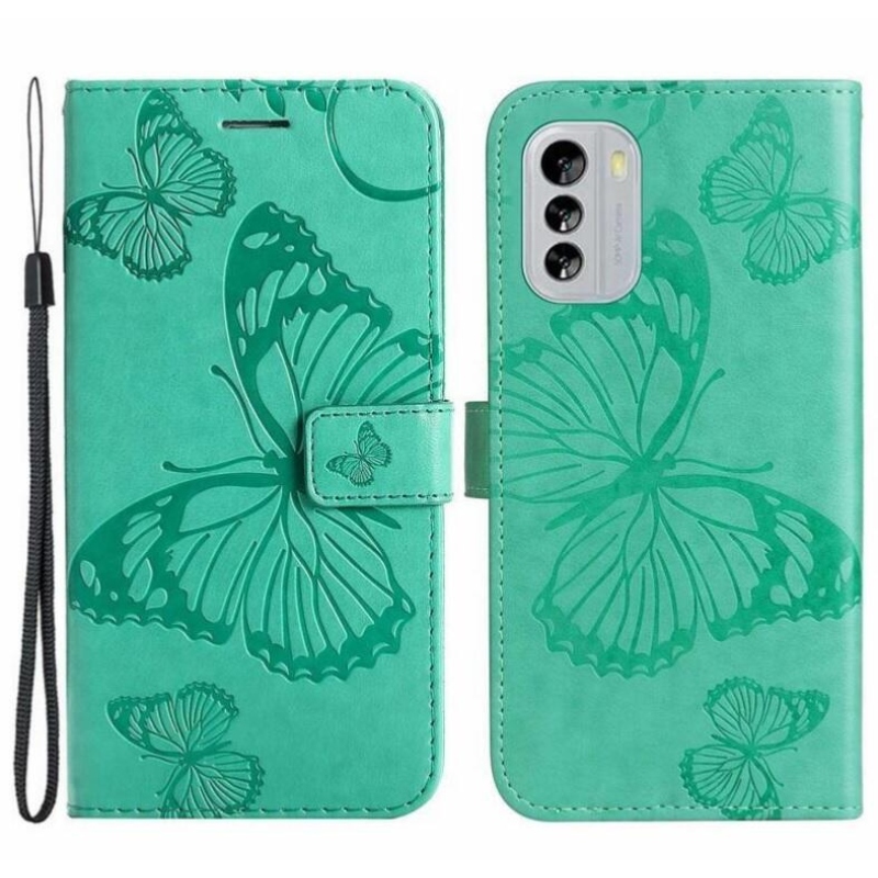 Butterfly peňaženkové púzdro na Motorola Moto G60 - zelené