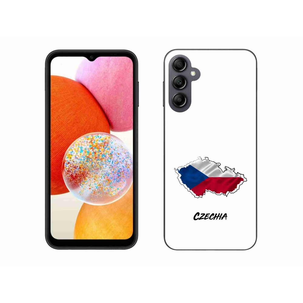 Gélový kryt mmCase na Samsung Galaxy A14 4G/5G - Czechia biele pozadie