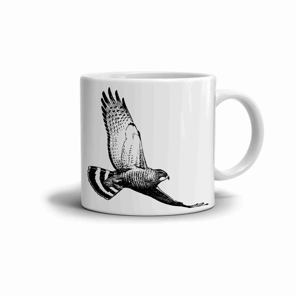 Biely keramický hrnček 330ml s obrázkom - kany