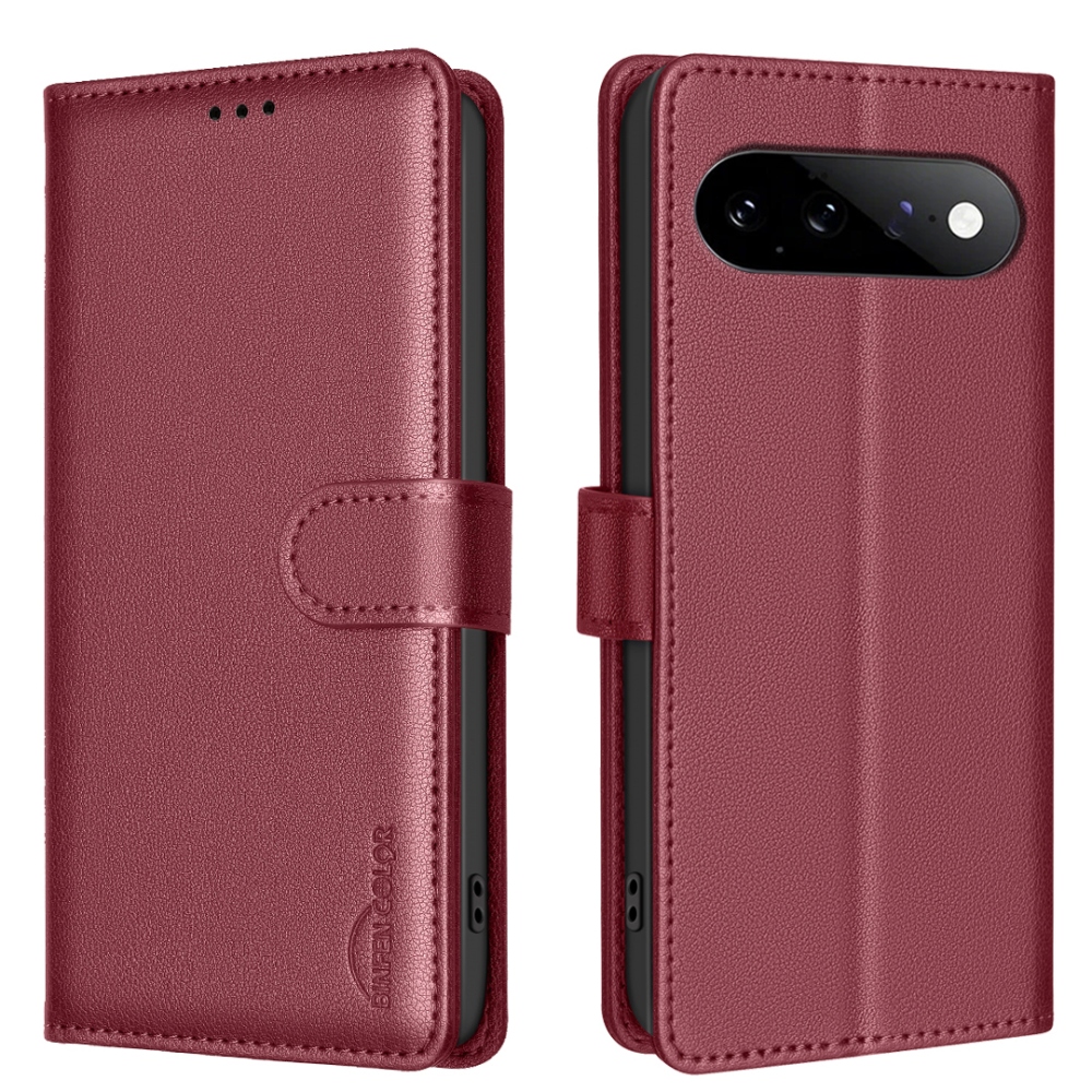 BINFEN knižkové puzdro na Google Pixel 11 Pro/11 - červené