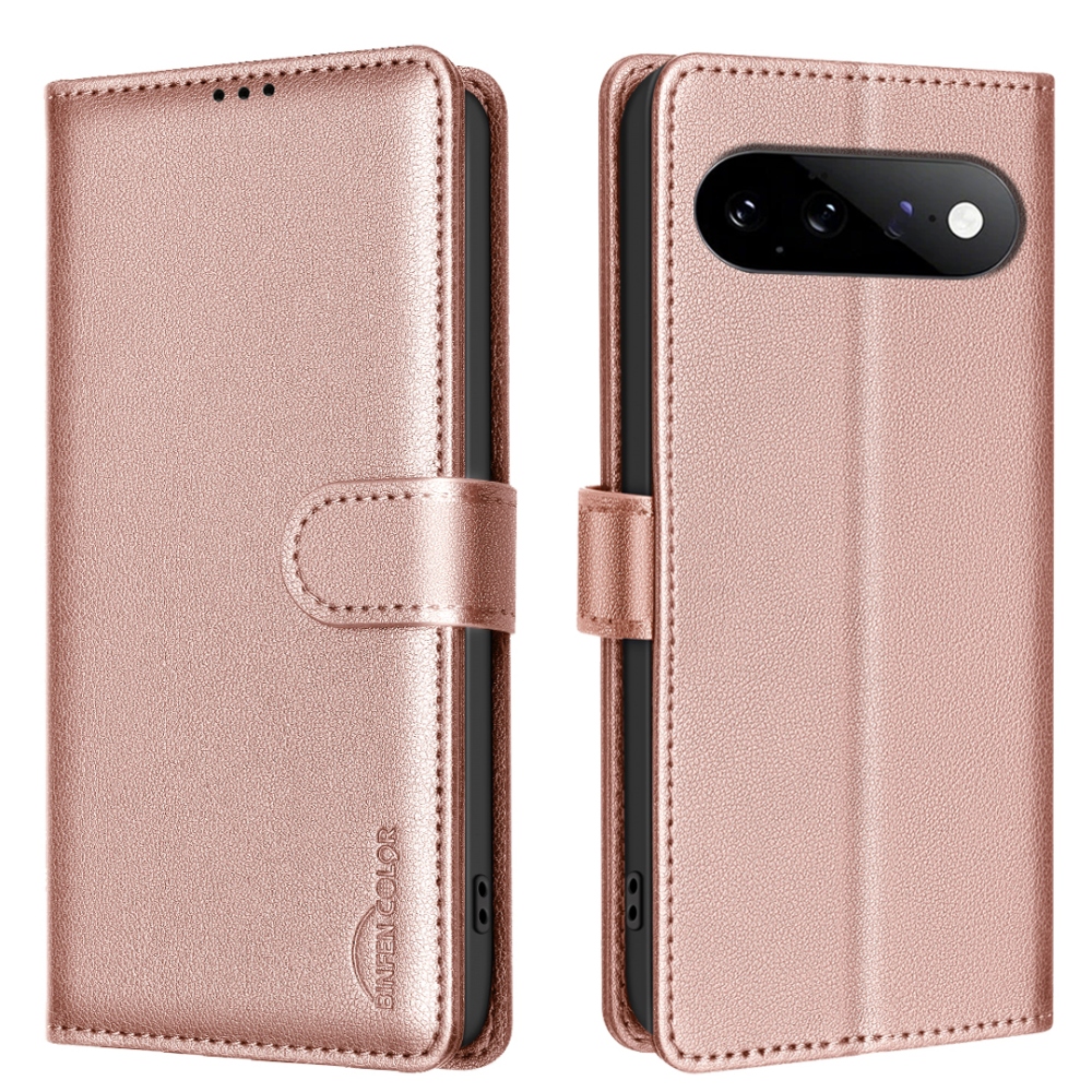 BINFEN knižkové puzdro na Google Pixel 11 Pro/11 - ružovozlaté