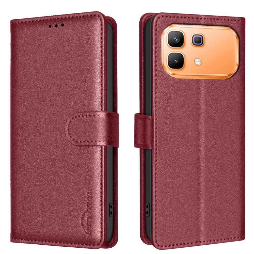 BINFEN knižkové púzdro na Infinix Note 60 5G/Note 60 Pre 5G - červené