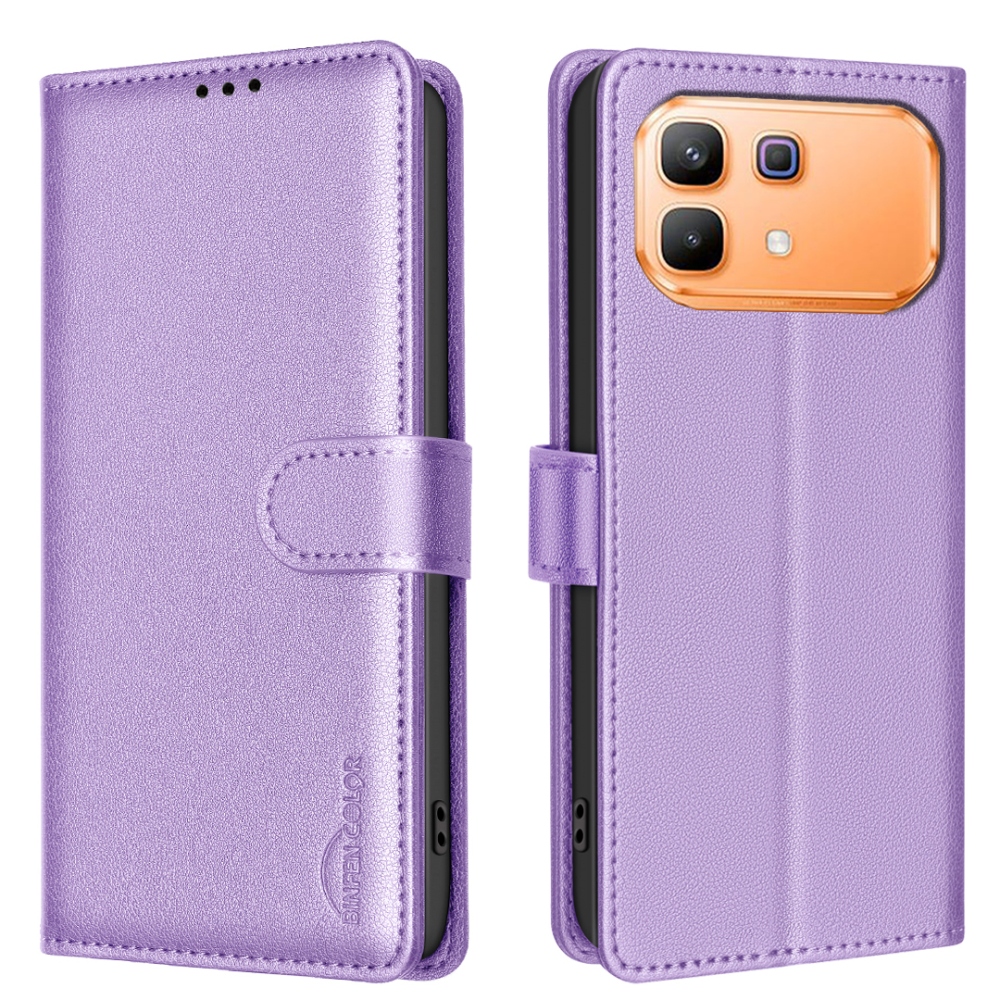 BINFEN knižkové púzdro na Infinix Note 60 5G/Note 60 Pre 5G - fialové