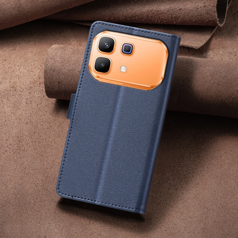 BINFEN knižkové púzdro na Infinix Note 60 5G/Note 60 Pro 5G - modré