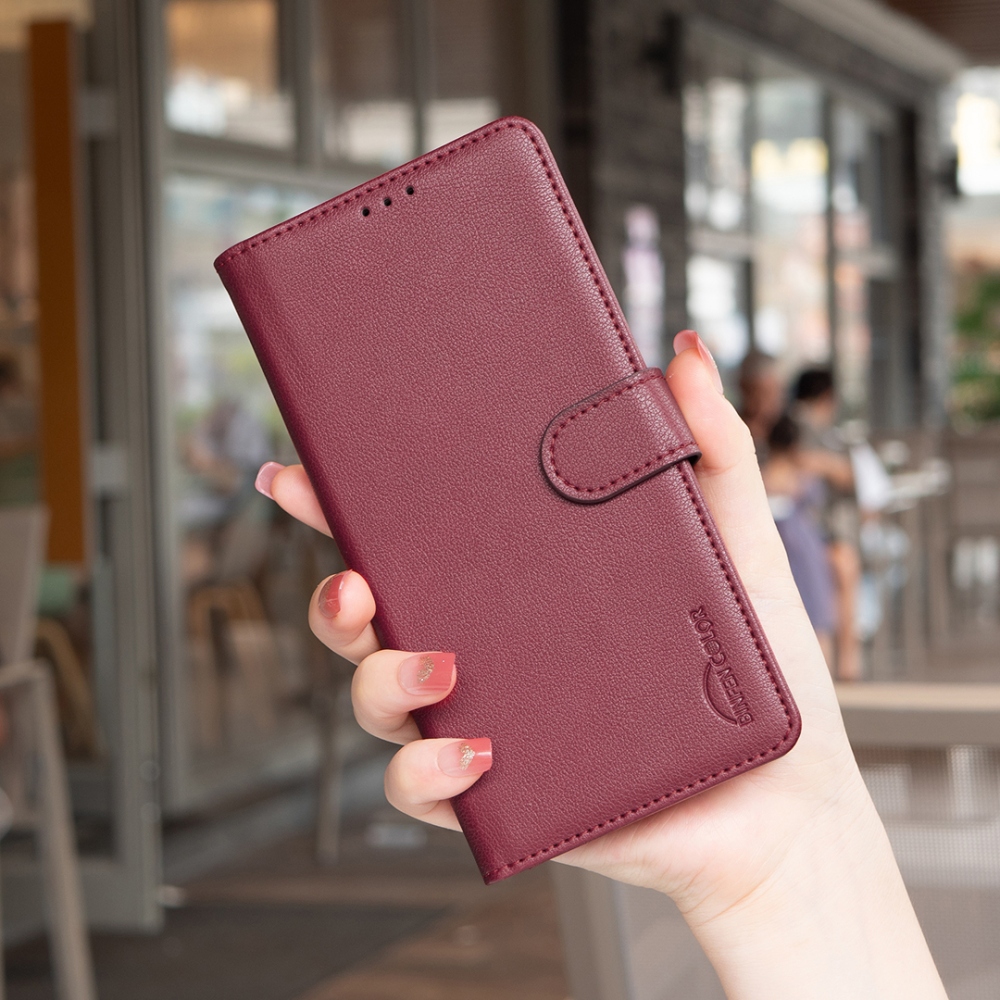 BINFEN knižkové púzdro na Samsung Galaxy S26 FE - červené